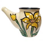 ネティポット イエローフラワー＆トンボ